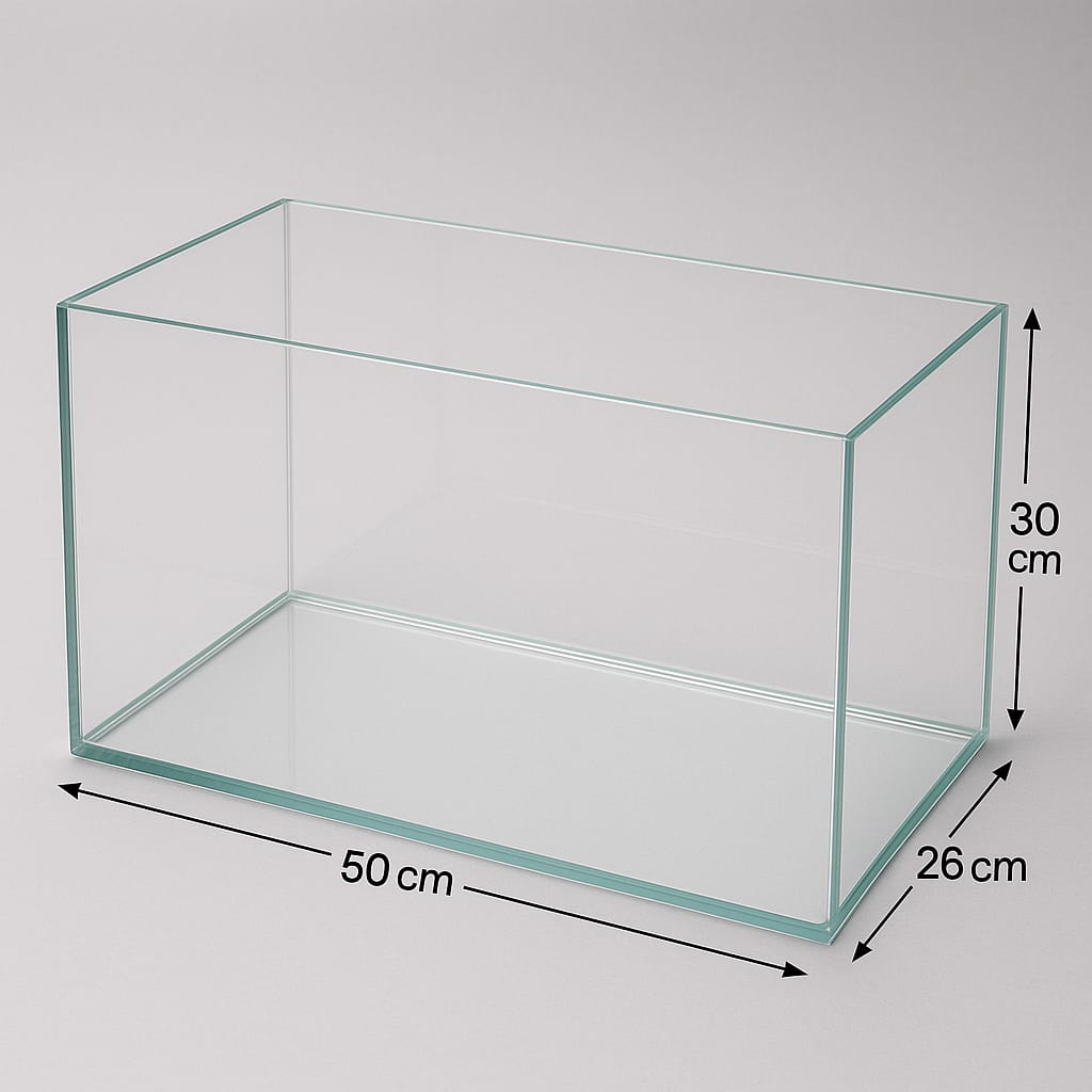 Ultra Clear Premium Aquarium – 50cm x 26cm x 30cm