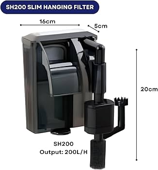 DOPHIN SH200 Aquarium Slim Hanging Filter 2.8W output 150L/H - Image 2